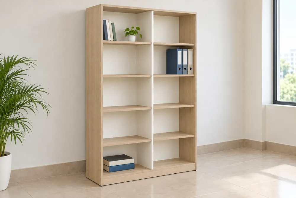 Oak Ten-Cubby Bookcase — main view
