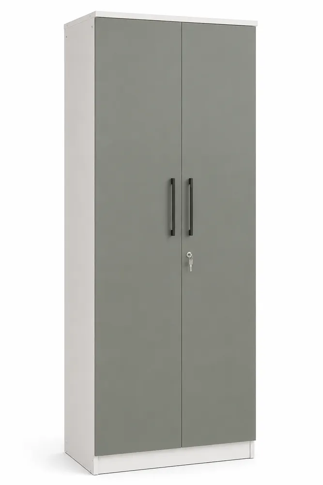 Sage Minimal Two-Door Wardrobe — main view