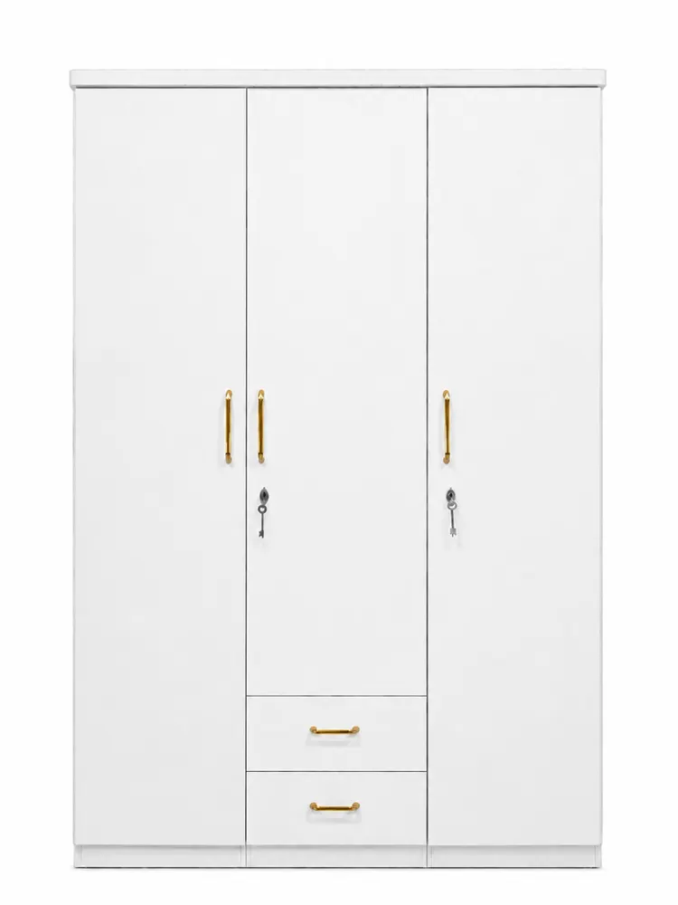 Three-Door Wardrobe with Central Drawers — main view