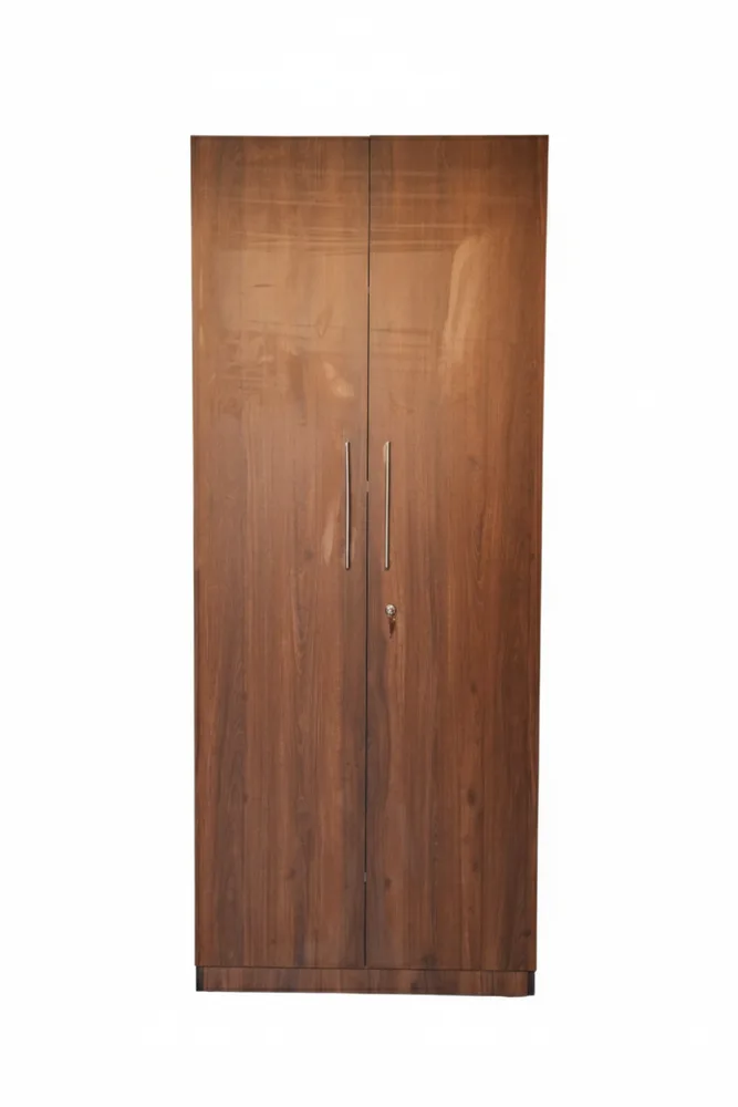 Warm Wood Two-Door Wardrobe — main view