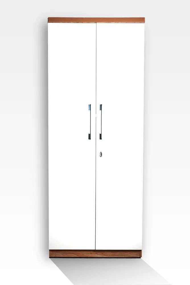 White and Oak Two-Door Wardrobe — main view