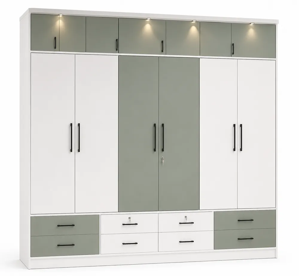Wide Wardrobe with Overhead Storage — main view